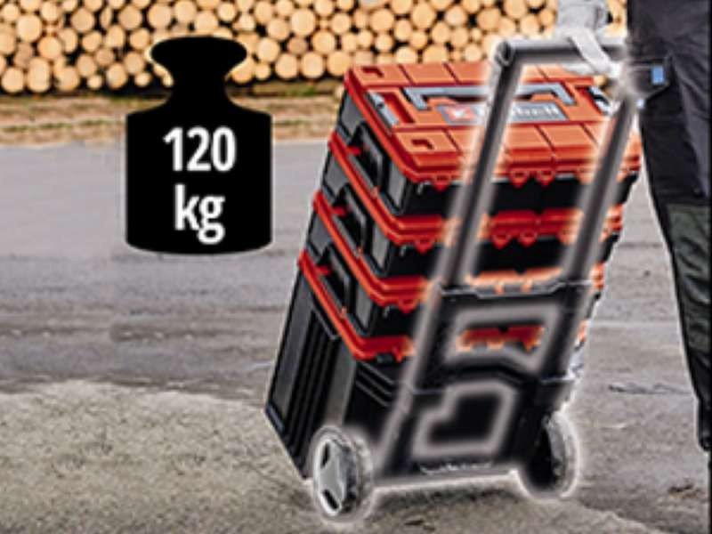 Einhell ящик-тележка E-Case L with wheels (45х40х67.5 см) купить,32500
