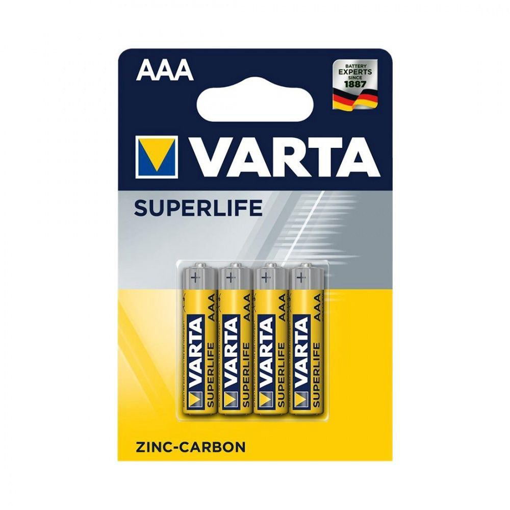 Батарейка Varta Superlife Micro 1.5V - R03P/AAA 4 шт. купить,NaN