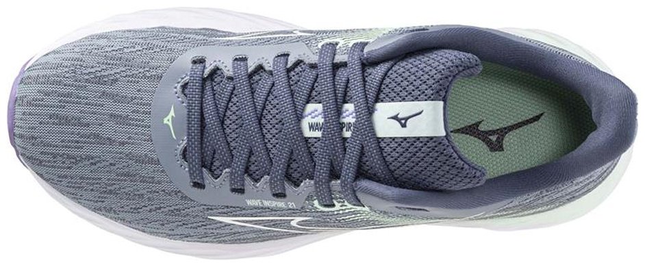 Кроссовки Mizuno Wave Inspire 21 серый, синий купить,NaN