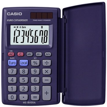 CASIO HS-8VA-W-EP, 8-разрядный, синий