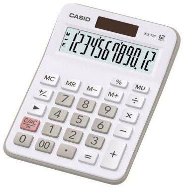 CASIO MX-12B-WE, 12-разрядный, белый купить,NaN