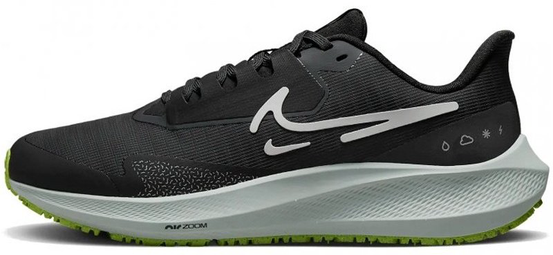 Кроссовки Nike W AIR ZOOM PEGASUS 39 SHIELD черный, зеленый купить,NaN