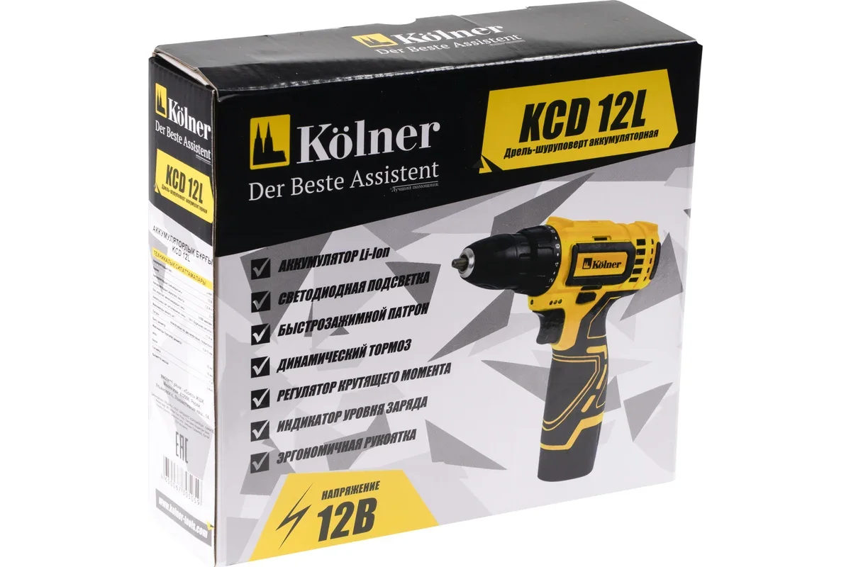 Дрель-шуруповерт Kolner KCD 12L купить,0