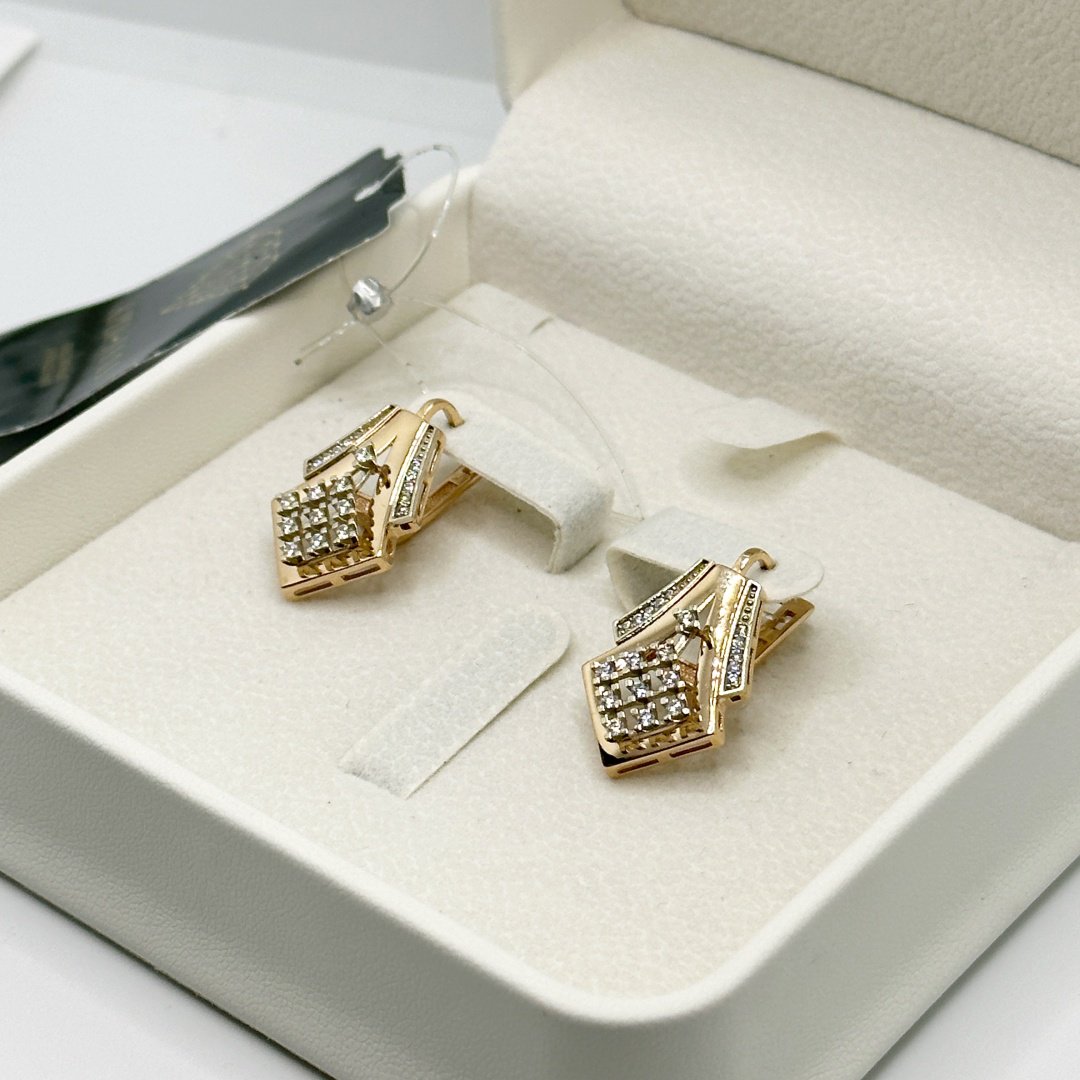 Серьги Ali Gold серьги золото россии алтын сырга вес 5.31 г золото, фианит купить,424799.99999999994