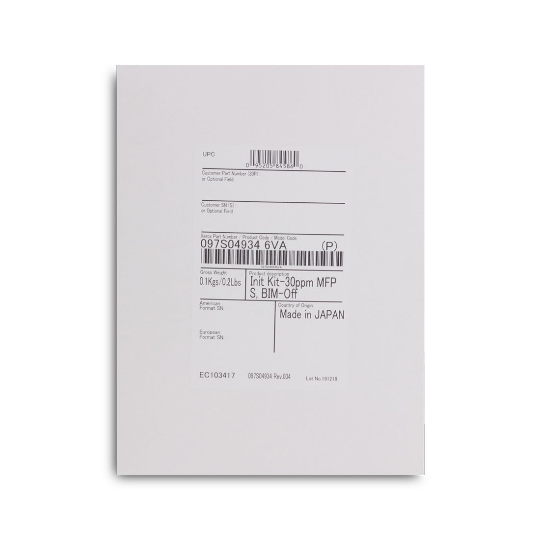 Комплект инициализации Xerox VersaLink С7030 (097S04923)