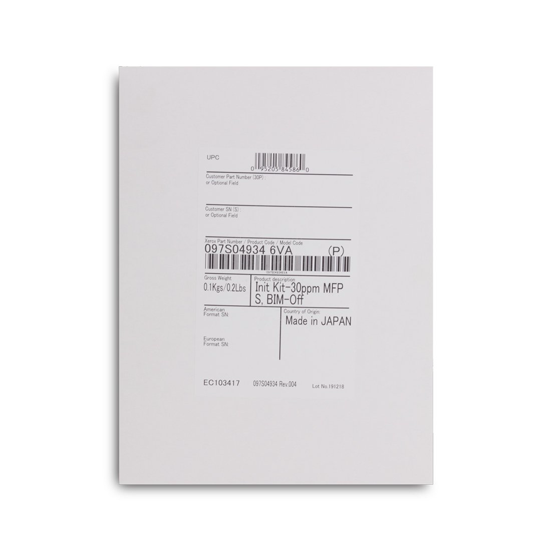 Комплект инициализации Xerox VersaLink С7030 (097S04923)