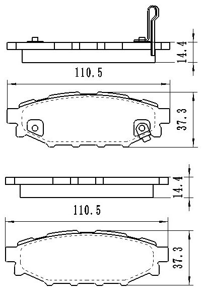 Колодки Winkod задние W0086BP купить,NaN
