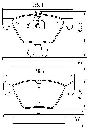 Колодки Winkod передние W0031BP купить,NaN