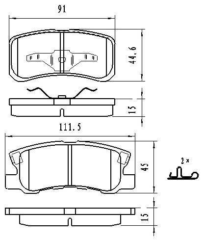 Колодки Winkod задние W280322BP купить,NaN