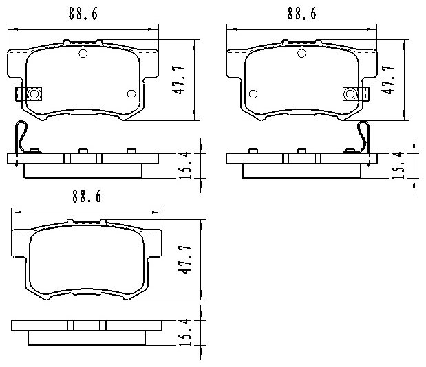 Колодки Winkod задние W232502BP купить,NaN