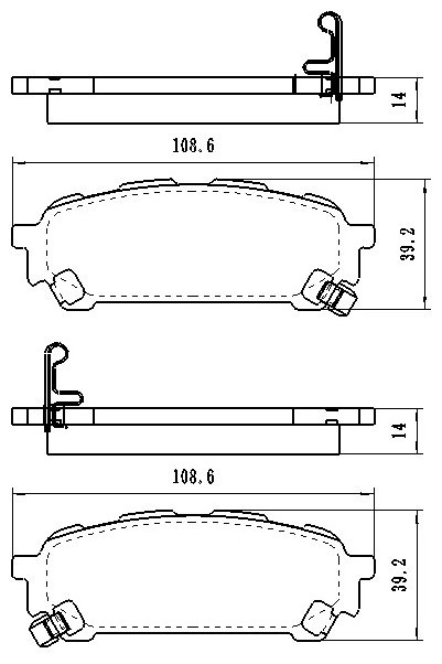 Колодки Winkod задние W1953BP купить,NaN