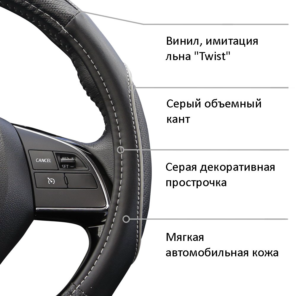 AZARD оплетка OPLA0180 37-39 см M черный