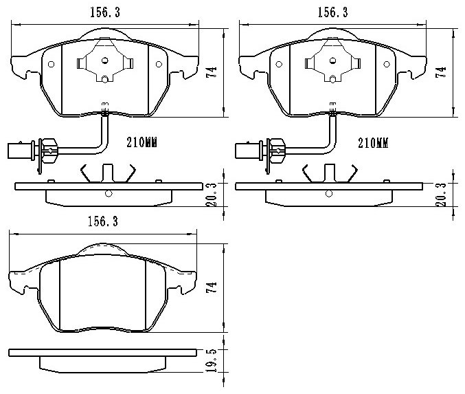 Колодки Winkod передние W0154BP купить,NaN