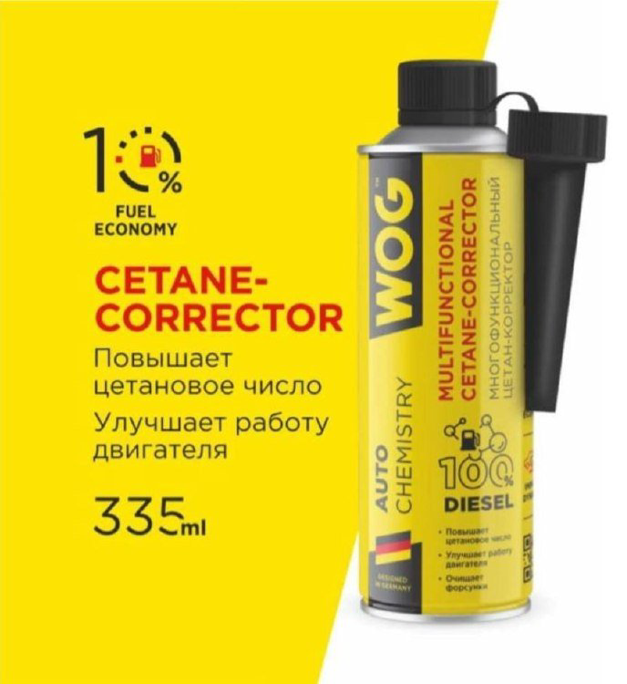 WOG присадка WGC0543 Многофункциональный цетан-корректор 0.335 л купить,NaN