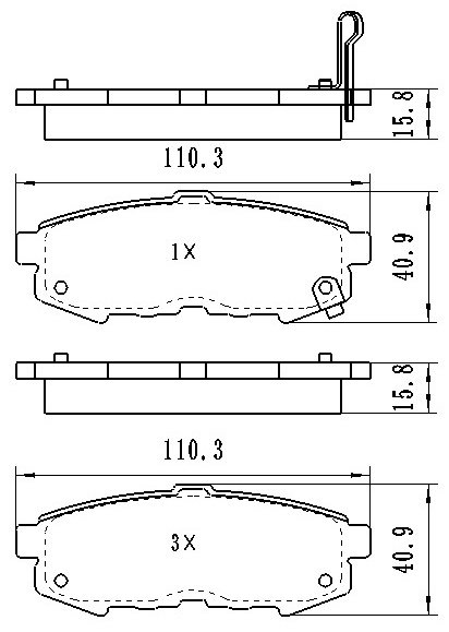 Колодки Winkod задние W1844BP купить,NaN