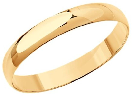 Кольцо Diamant 51-111-00473-1 размер 18.5 вес 1.67 г золото, без вставок купить,NaN