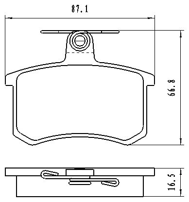 Колодки Winkod задние W213520BP купить,NaN
