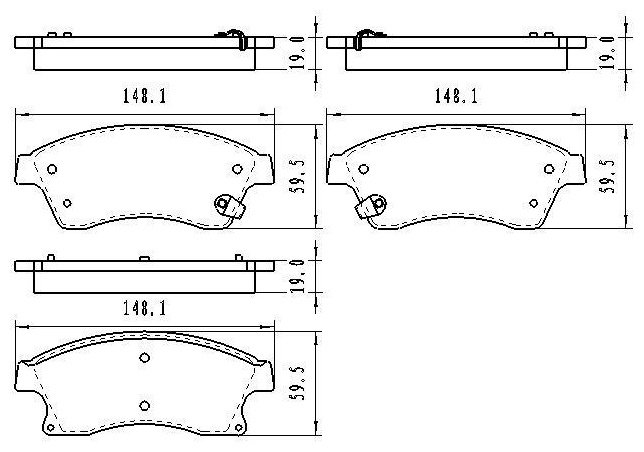Колодки Winkod передние W2143112BP купить,NaN