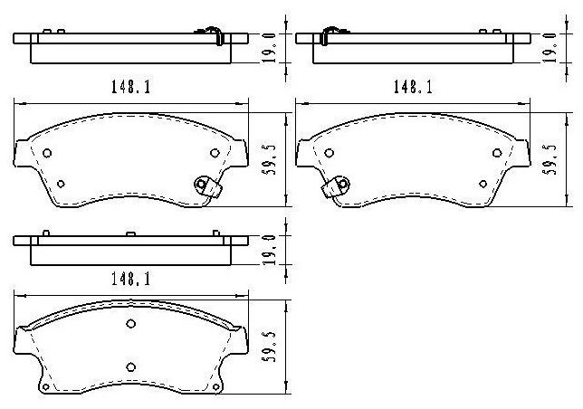 Колодки Winkod передние W2143112BP купить,NaN