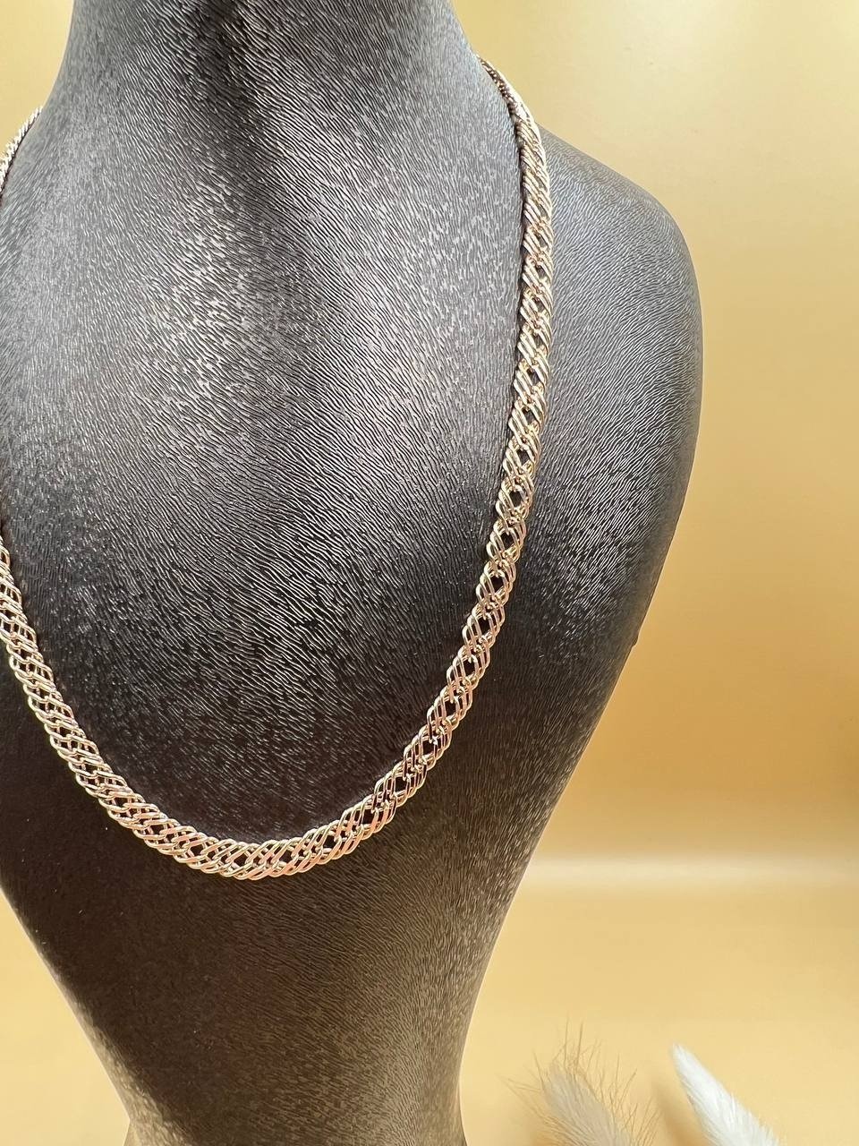 Цепь Ayala Collection 029283 длина 55 см, вес 7 г золото, плетение тройной ромб купить,NaN