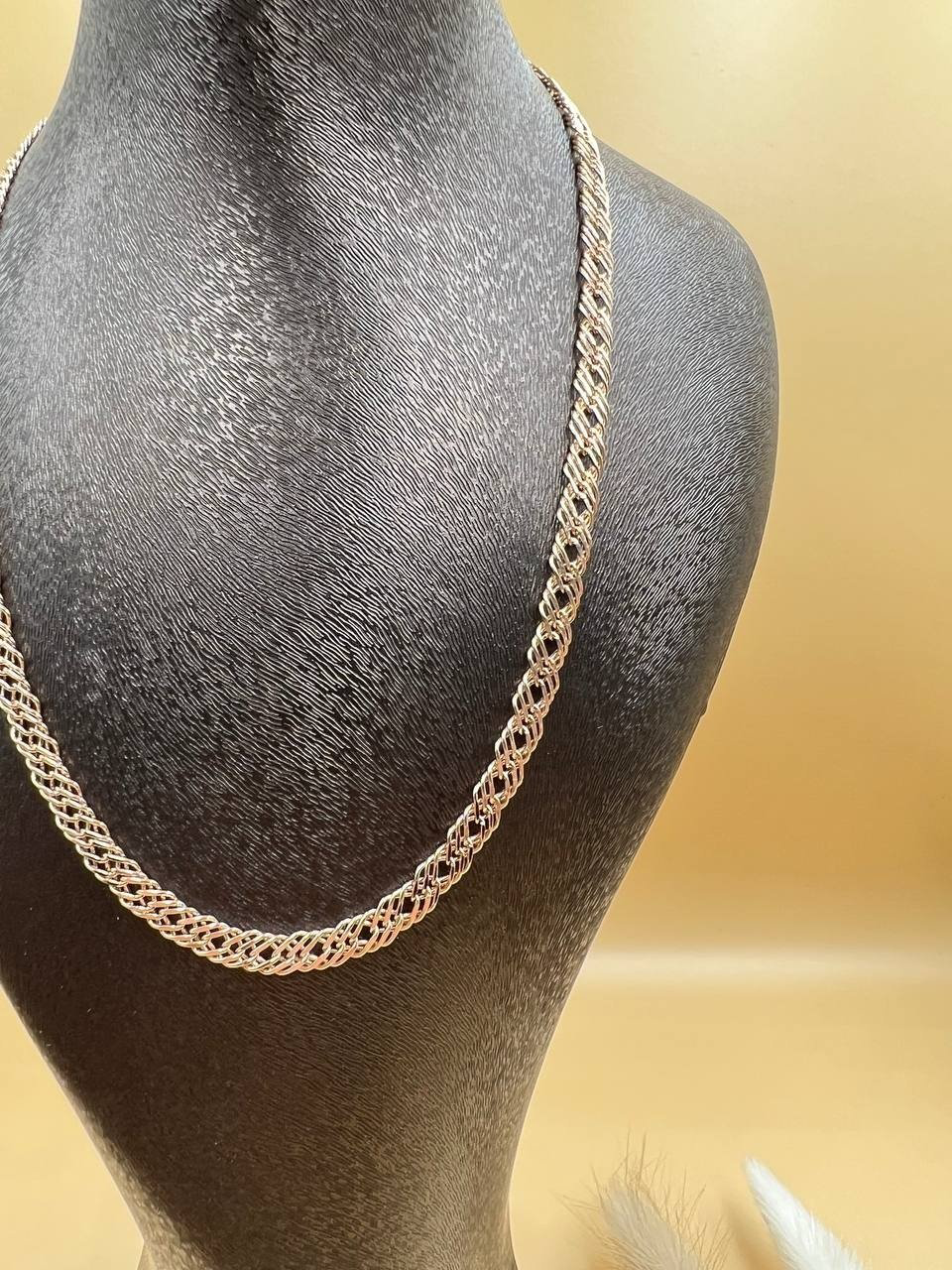 Цепь Ayala Collection 029283 длина 55 см, вес 7 г золото, плетение тройной ромб купить,NaN