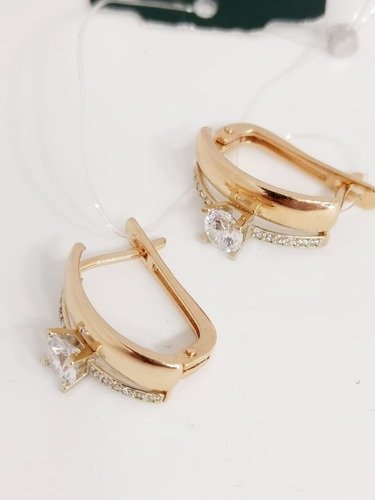 Серьги Crystal НВА123H6784_156900 вес 4.22 г золото, фианит купить,NaN
