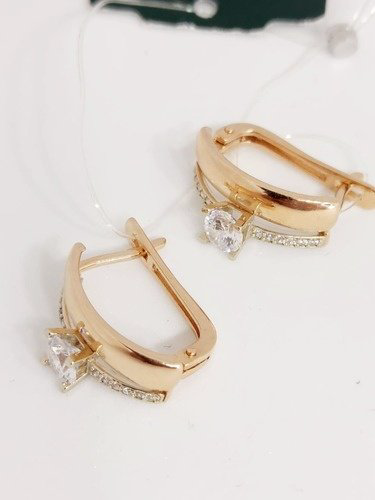 Серьги Crystal НВА123H6784_156900 вес 4.22 г золото, фианит купить,NaN