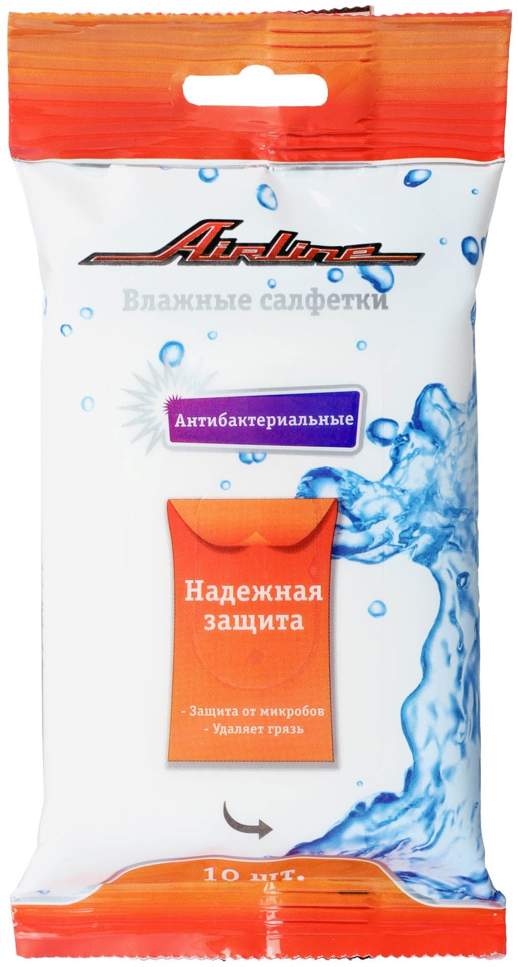 Влажные салфетки AIRLINE ANA02 10 шт