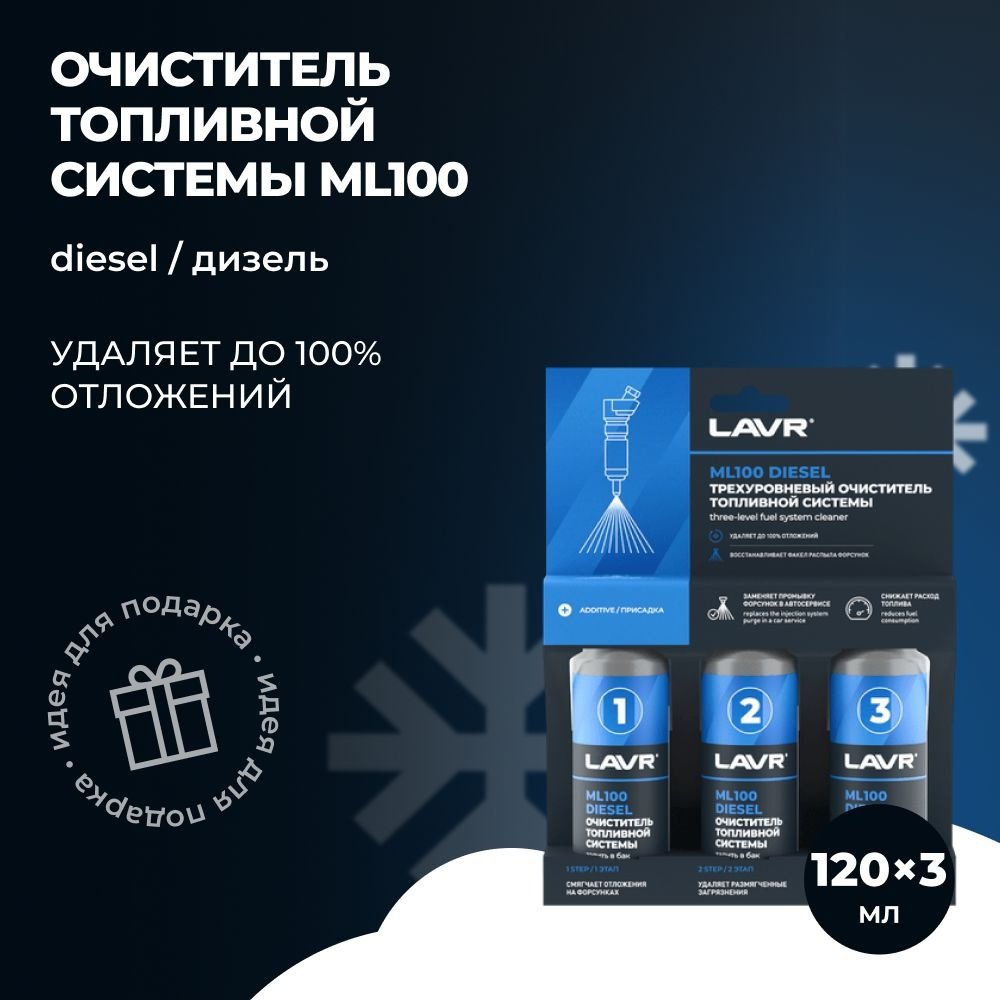 LAVR очиститель LN2138 Очиститель топливной системы ML100 DIESEL 0.36 л купить,NaN