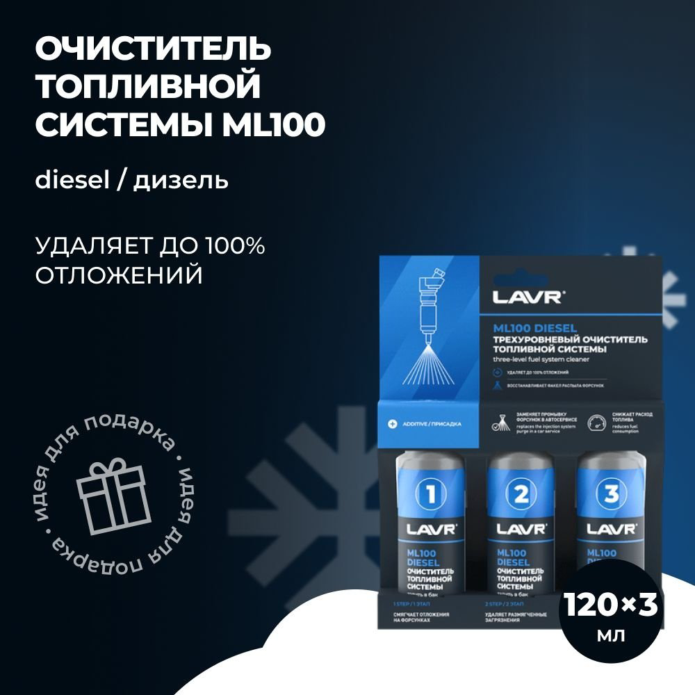 LAVR очиститель LN2138 Очиститель топливной системы ML100 DIESEL 0.36 л купить,NaN