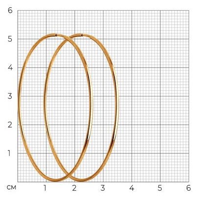 Конго Diamant EAR-DI-585-610252 вес 2.74 г золото, без вставок купить,NaN