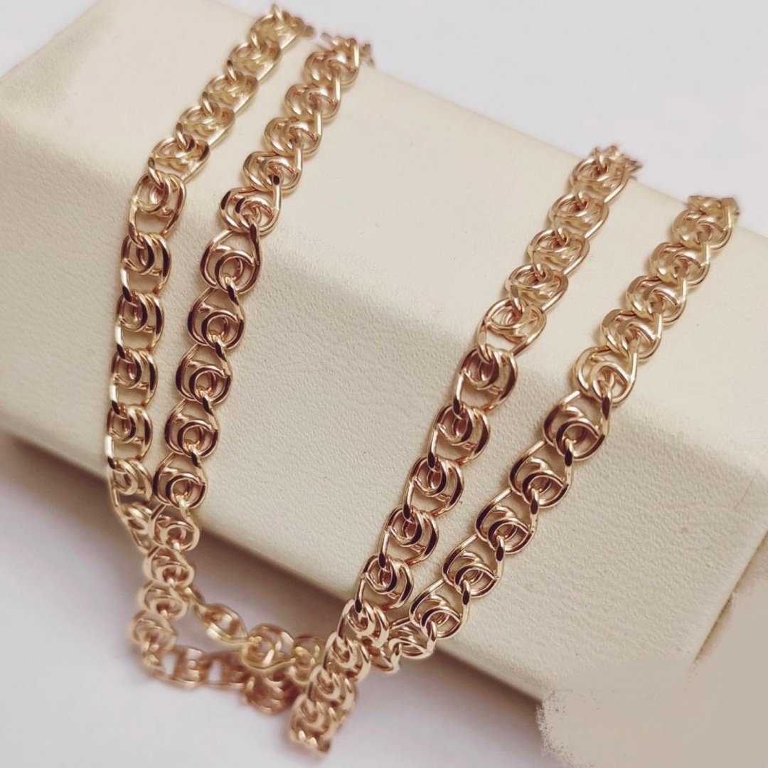 Цепь Золото России DRGOLD7648 длина 60 см, вес 12.42 г золото, плетение лав купить,NaN