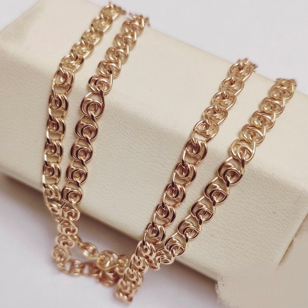 Цепь Золото России DRGOLD7648 длина 60 см, вес 12.42 г золото, плетение лав купить,NaN