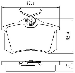 Колодки Winkod задние W0151BP