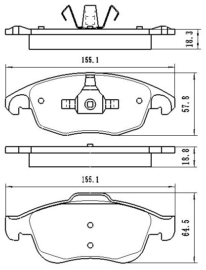 Колодки Winkod передние W1933BP купить,NaN