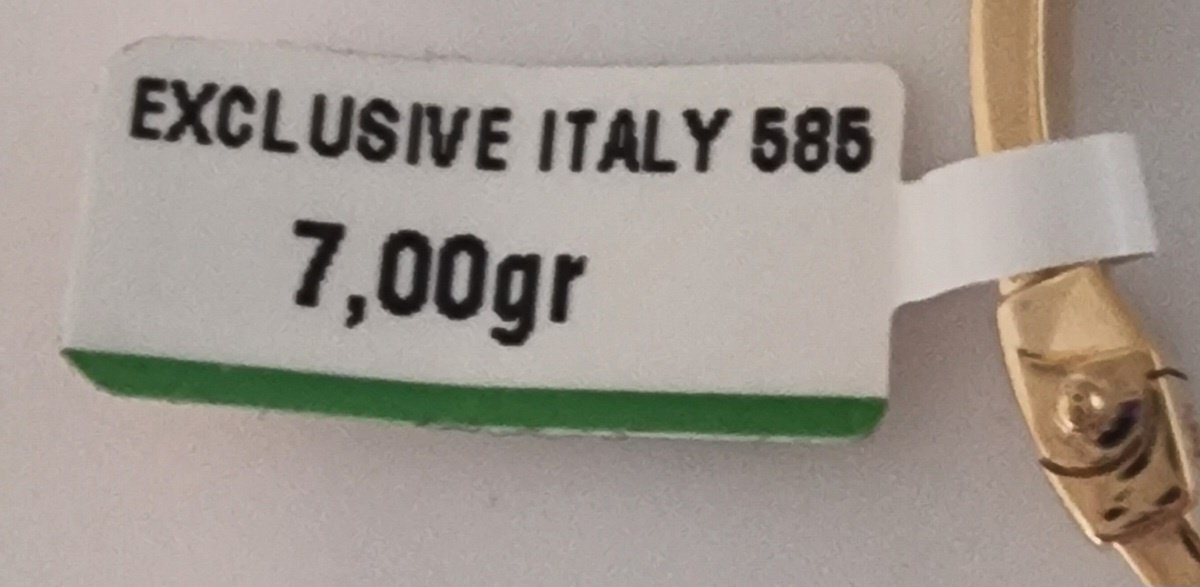 Браслет Italy Exclusive 178001 длина 18 см, вес 7 г золото, плетение обод купить,NaN