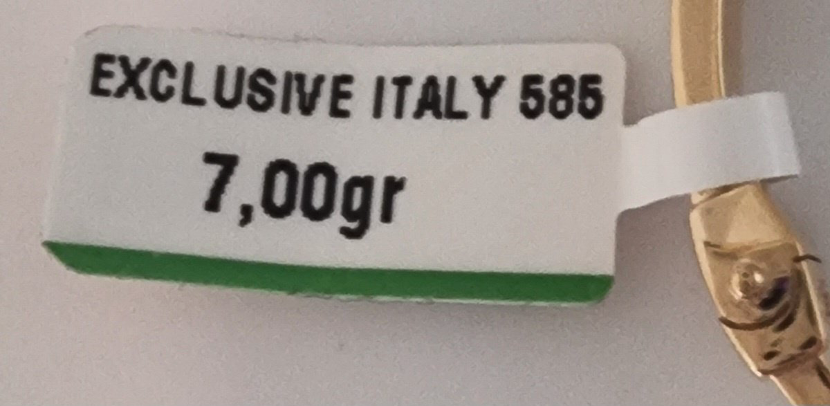 Браслет Italy Exclusive 178001 длина 18 см, вес 7 г золото, плетение обод купить,NaN