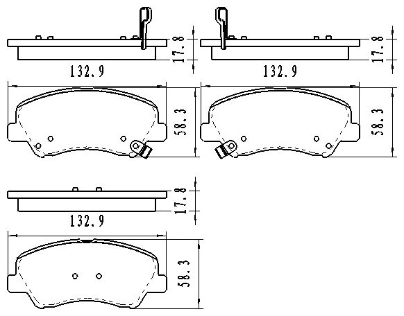 Колодки Winkod передние W2148802BP купить,NaN