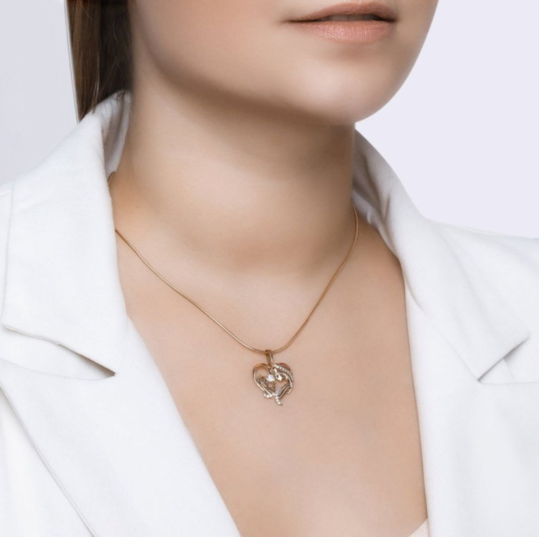 Подвеска SOKOLOV 034941 вес 1.65 г золото, фианит купить,NaN