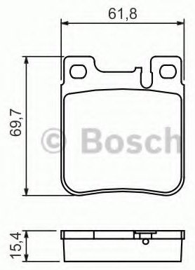 Колодки Bosch задние 0 986 460 965 купить,NaN