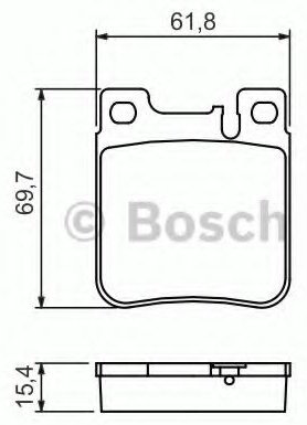 Колодки Bosch задние 0 986 460 965 купить,NaN