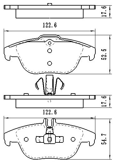 Колодки Winkod задние W1862BP купить,NaN