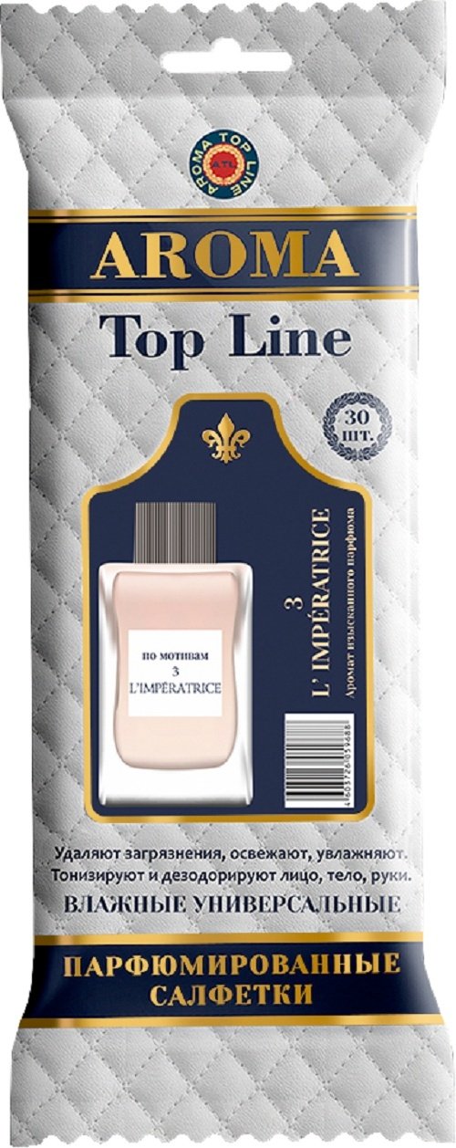 Влажные салфетки Aroma Top Line Dolce Gabbana anthology L Imperatrice №4 30 шт