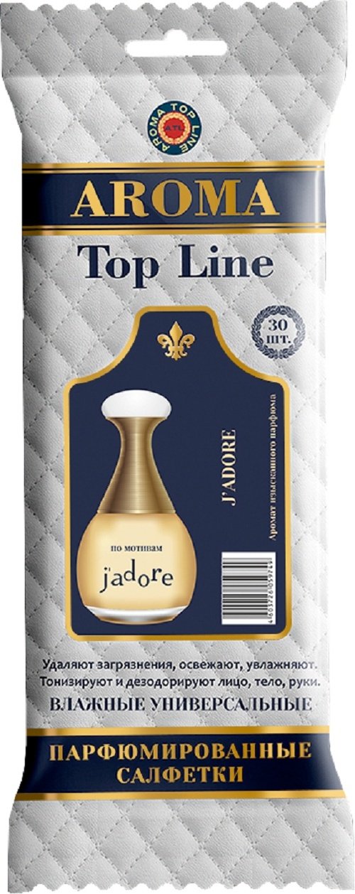 Влажные салфетки Aroma Top Line J'adore 30 шт
