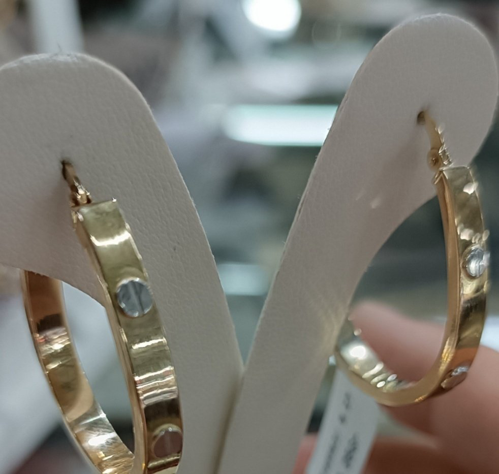 Серьги Italian Gold 1112578952 вес 3.05 г золото, без вставок купить,NaN