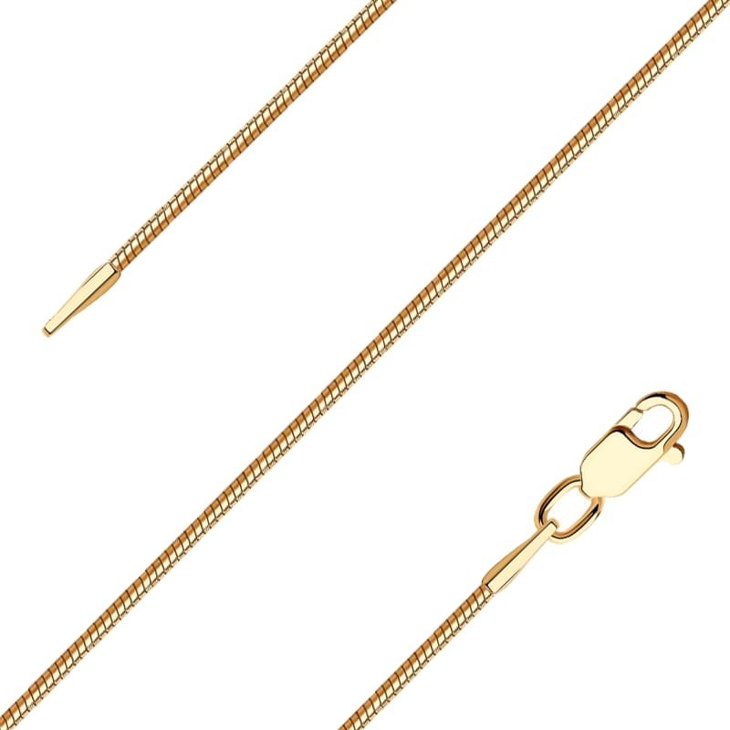 Цепь Splendore Collection SPL000535 длина 55 см, вес 8.5 г золото, плетение снейк купить,NaN