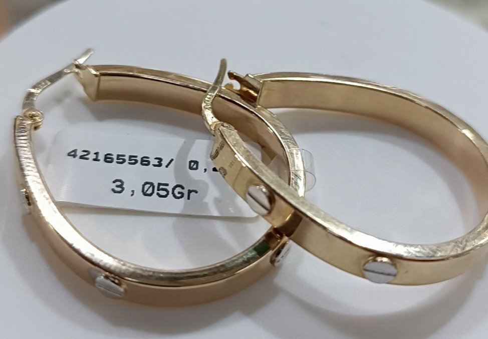 Серьги Italian Gold 1112578952 вес 3.05 г золото, без вставок купить,NaN