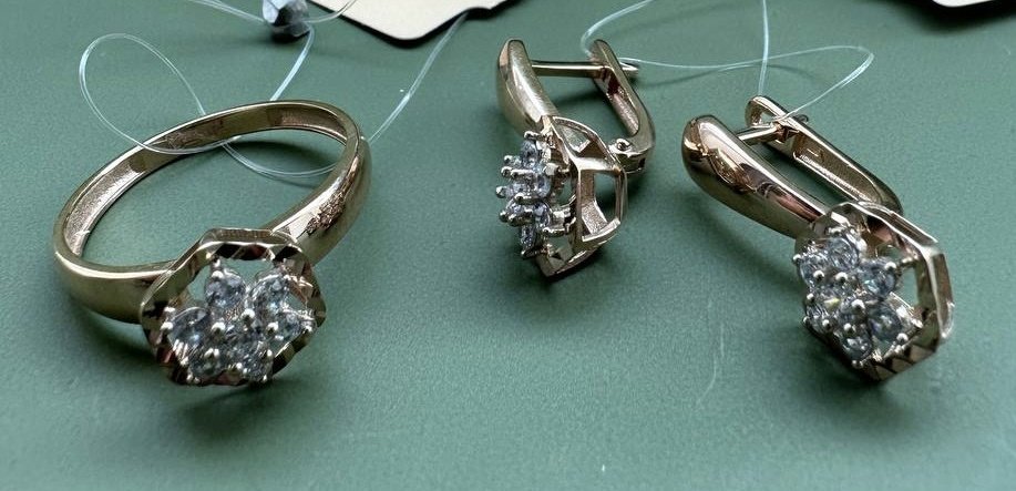 Diamond Union 338821 вес 6.12 г золото, фианит купить,NaN