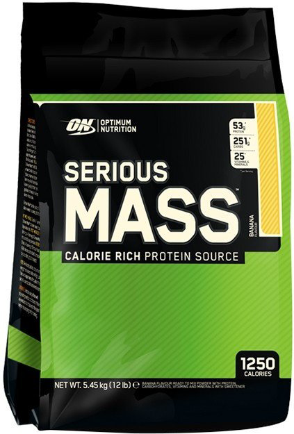 Гейнер Optimum Nutrition Serious Mass 12 lbs ваниль 5455гр купить,NaN