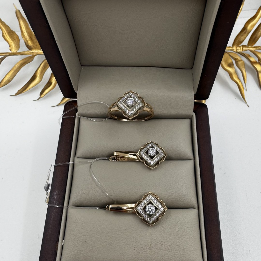 Dinara Gold 947040026 вес 6.74 г золото, фианит купить,502700